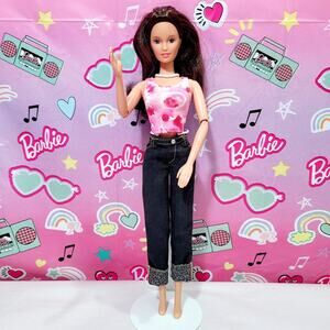 Barbie Generation Girl LARA Artist Pink Tie Dye Shirt 1998 #20968